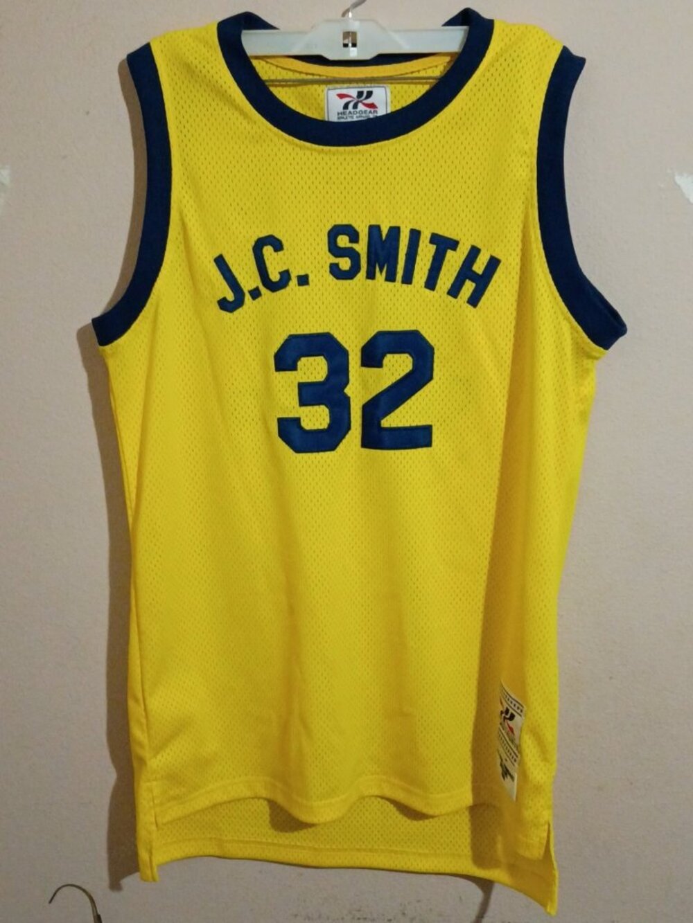 Throwback Manigault #32 J.C.Smith Basketball Jersey Streetball Sewn Hip Hop Sz L - Picture 1 of 10